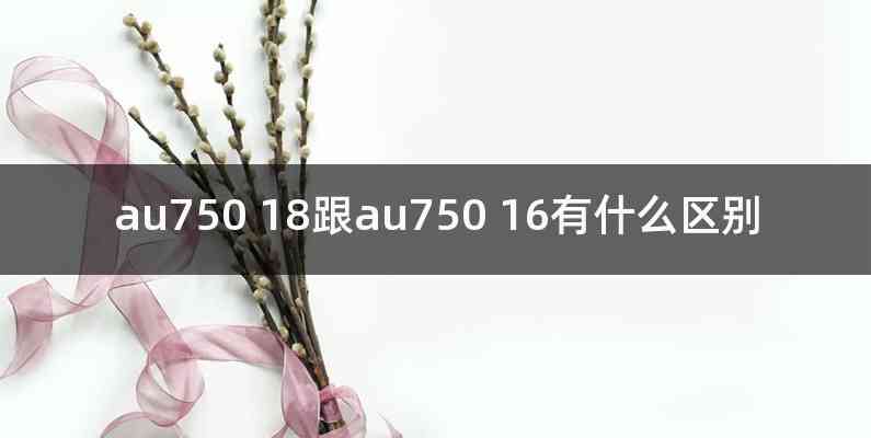 au750 18跟au750 16有什么区别