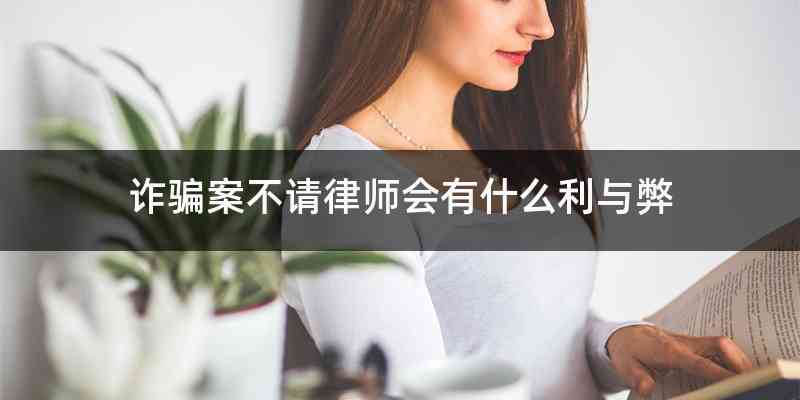 诈骗案不请律师会有什么利与弊