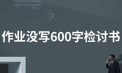 作业没写600字检讨书（推荐10篇）