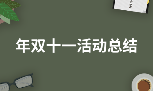 年双十一活动总结（优质13篇）